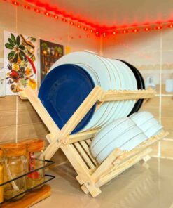 Alternative view of Wodden Plate Stand/ কাঠের প্লেট রাখার স্ট্যান্ড