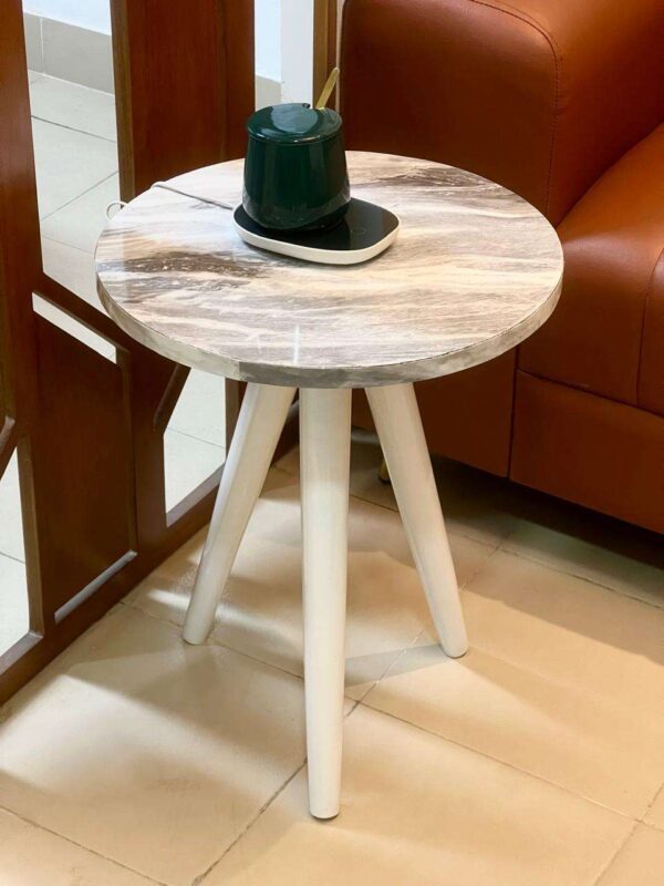 Coffee Table / সিলভার মার্বেল টেক্সচার