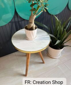 Alternative view of 'কফি টেবিল' "কাঠ কালার পায়া  গোল্ডেন বর্ডার  মেলামাইন