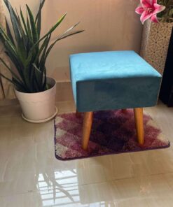 টিল ব্লু / Teal blue 💙 স্কয়ার / পায়া কাঠ কালার