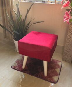 "মেরুন লাল স্কয়ার  পায়া সাদা"/  "Marun Red square  Leg white"