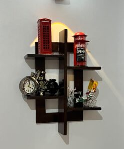 *Wall Shelf  সলিড মেহগনি কাঠের সেলফ তেঁতুল বিচি কালার*