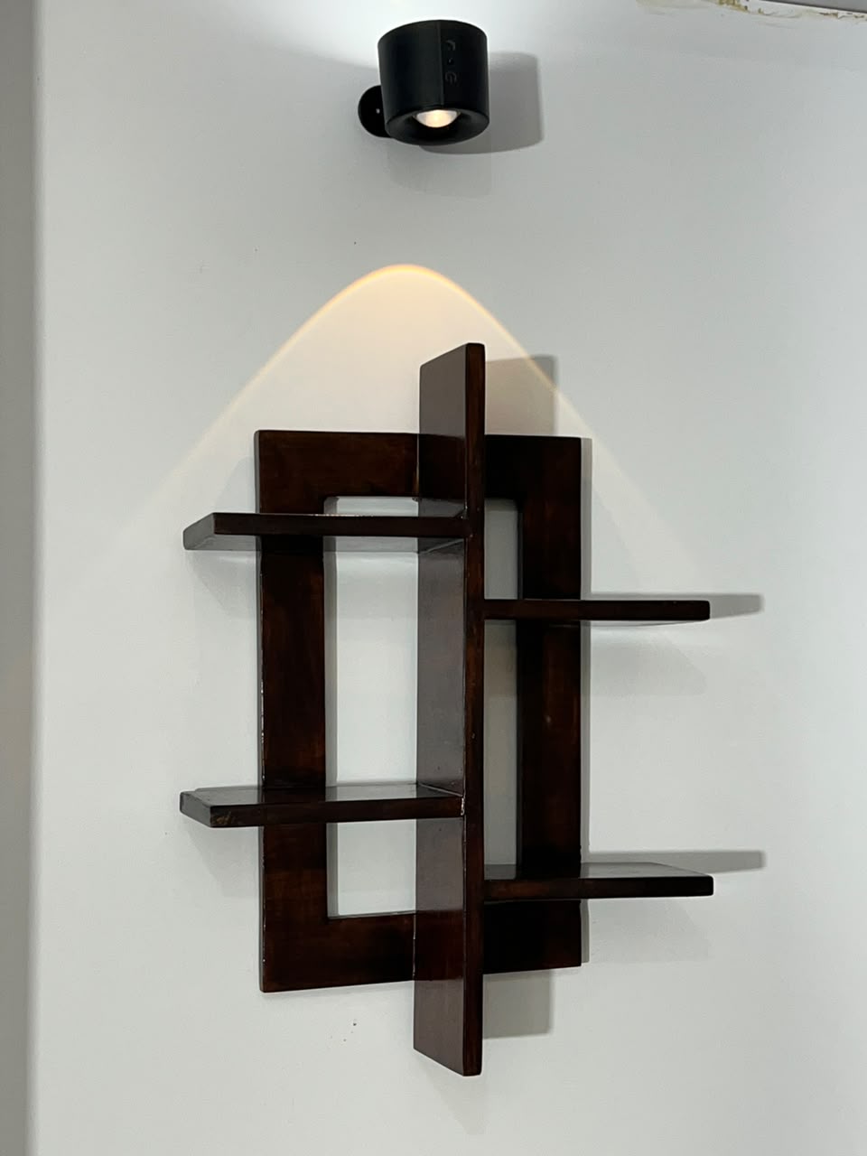 *Wall Shelf সলিড মেহগনি কাঠের সেলফ তেঁতুল বিচি কালার* - Image 3